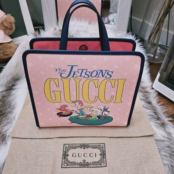 Gucci Kids' X The Jetsons Candy GG Coated Canvas Tote Handbag - Picture 1 of 13